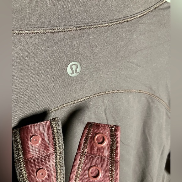 🍋 lululemon bodysuit wundermost maroon turtleneck ultra soft nulu m/8 rare euc - Picture 4 of 6